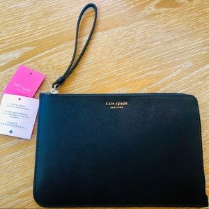 Kate Spade “Cameron” large L-zip wristlet